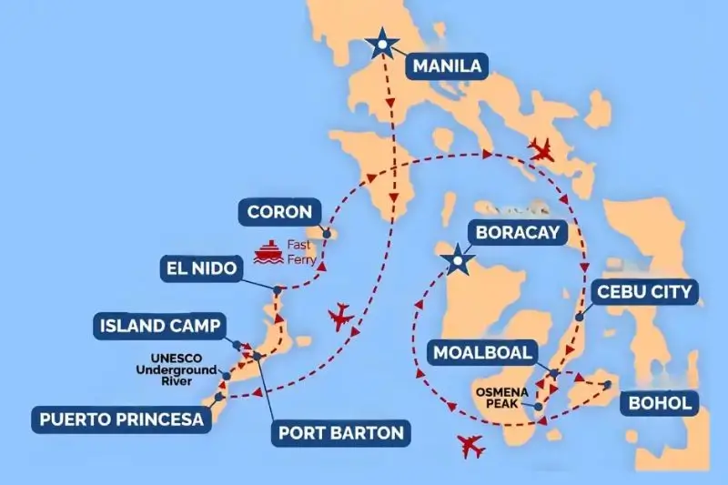 Lịch Trình Du Lịch Philippines 4N3Đ & 5N4Đ Cho Khách Việt Lần Đầu Đi