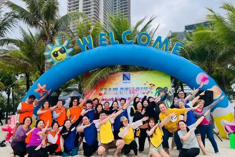 Team building của đoàn công ty ở Singapore