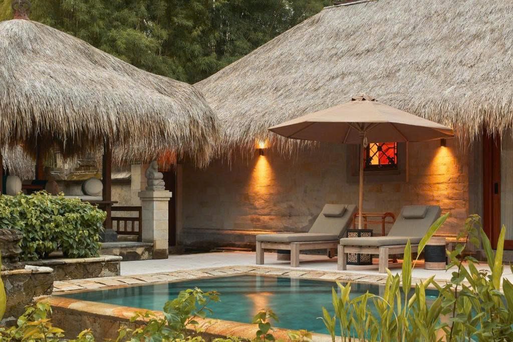 Villa mái tranh có hồ bơi riêng ở Paradisus Bali