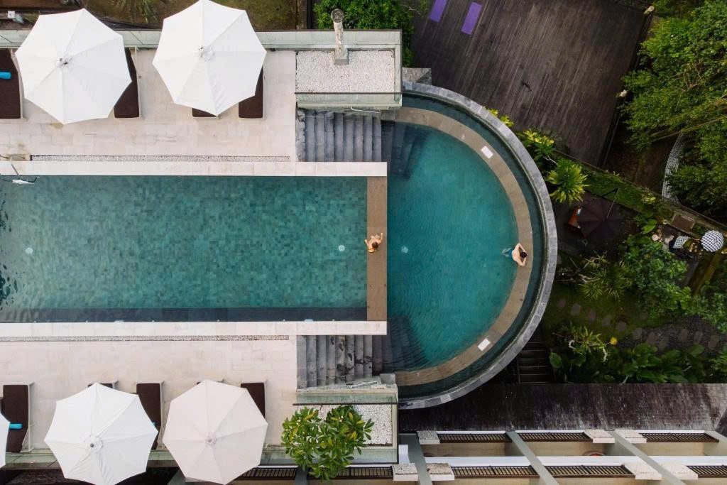 Hồ bơi Sthala Ubud nhìn từ trên cao